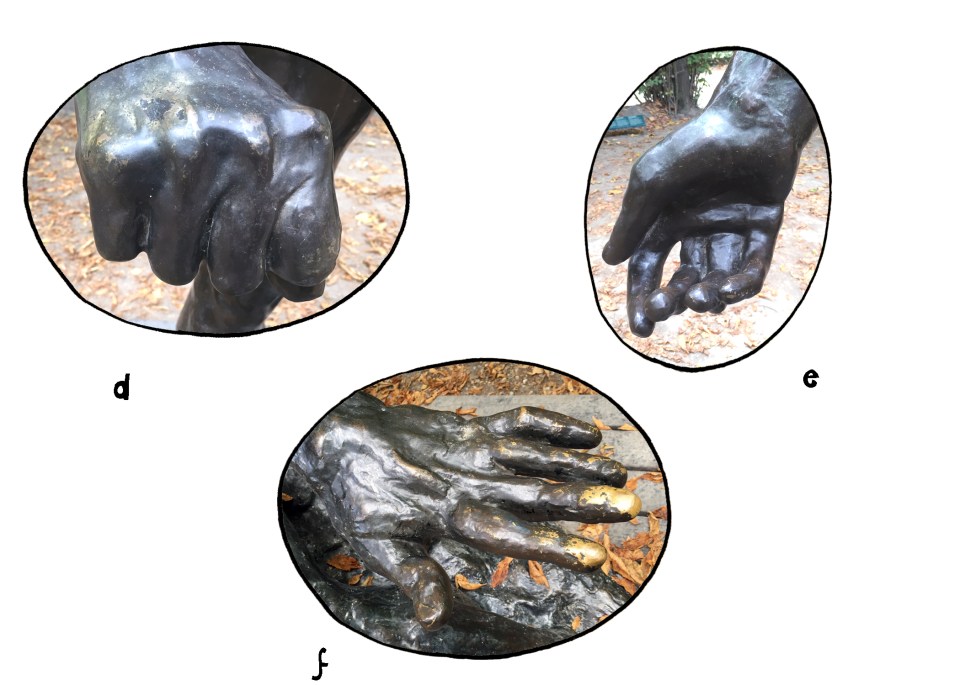 I spy in Rodin Museum Paris Hands