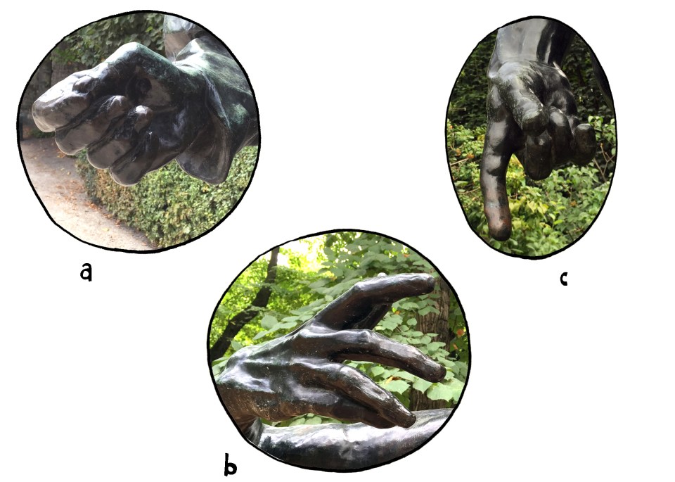 I Spy hands in Rodin Museum Paris